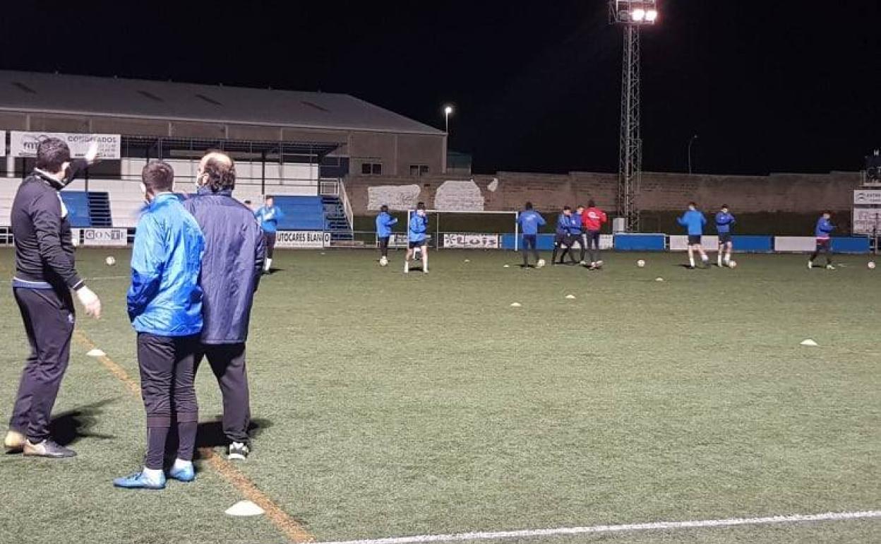 Uno de los entrenamientos del Arroyo CP. 