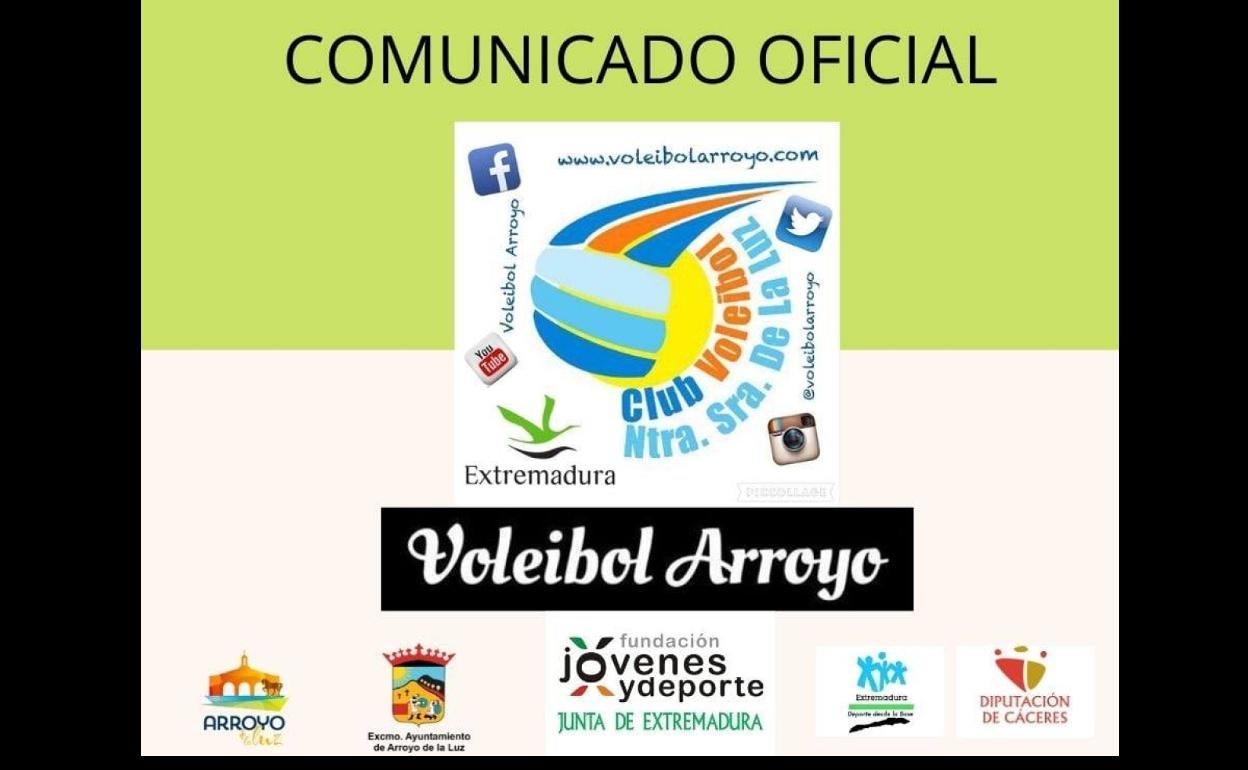 El club de voleibol aplaza la presentación de la cantera ante el aumento de casos
