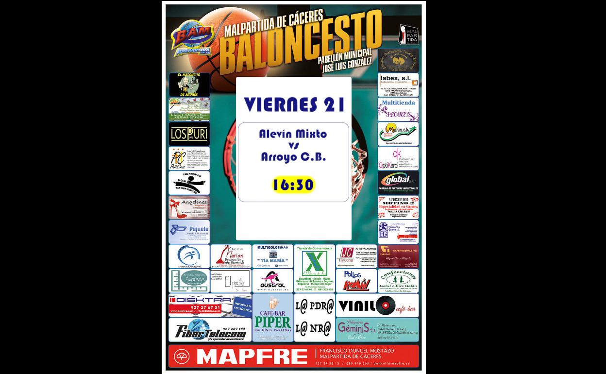 Tarde de baloncesto entre Arroyo y Malpartida