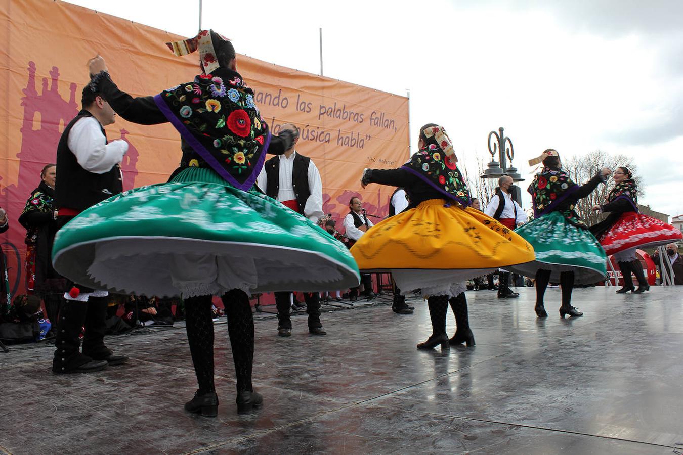 El Harriero durante el festival folklórico.