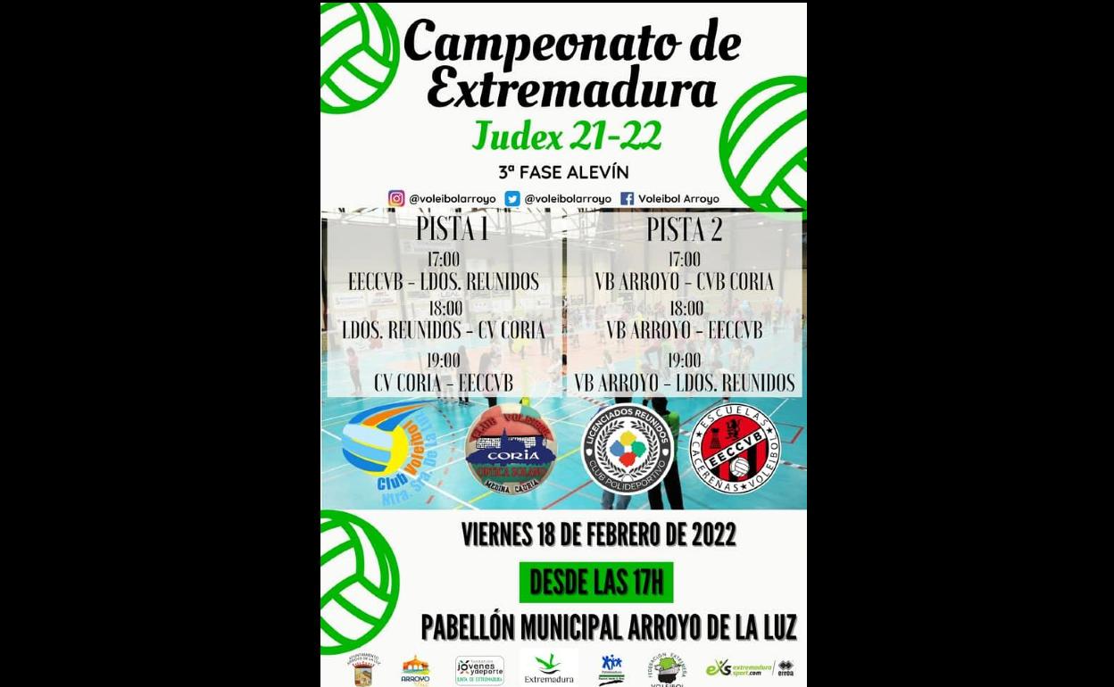 Las alevines del voleibol arroyano enfrentan la 3ª fase del Campeonato de Extremadura