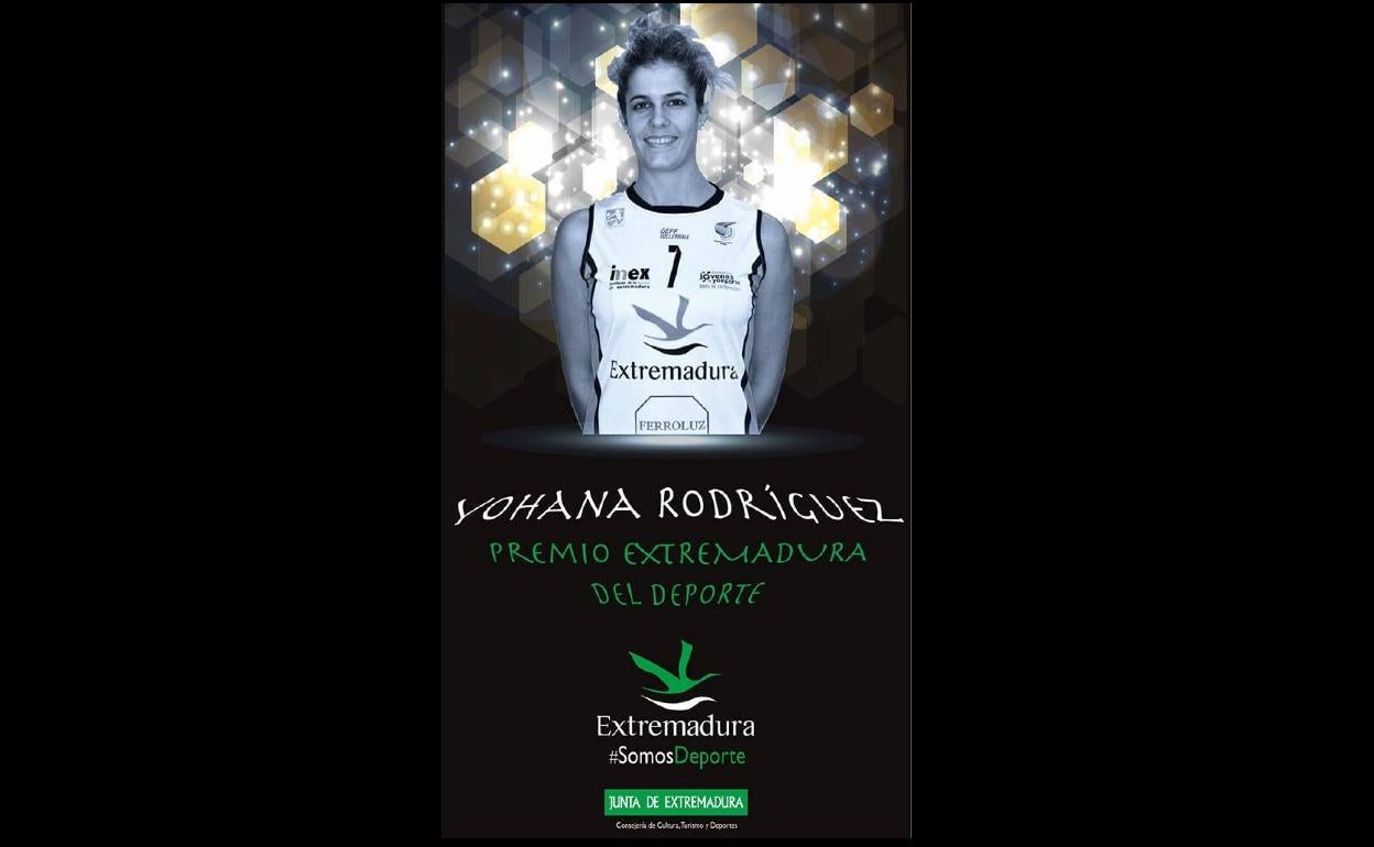 Yohana Rodríguez recibe el Premio Extremadura del Deporte 2020