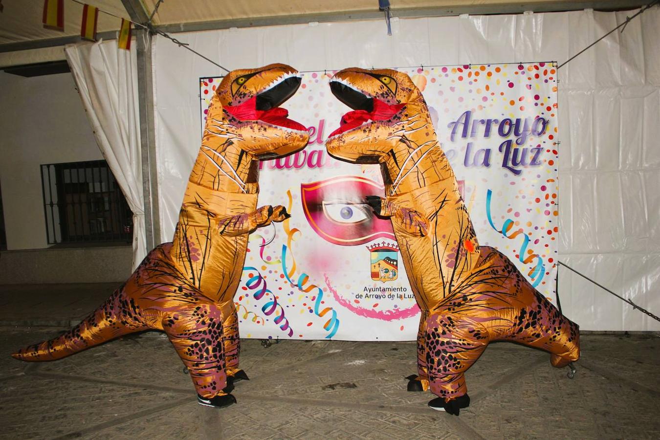 Dinosaurios. Disfraz más original.