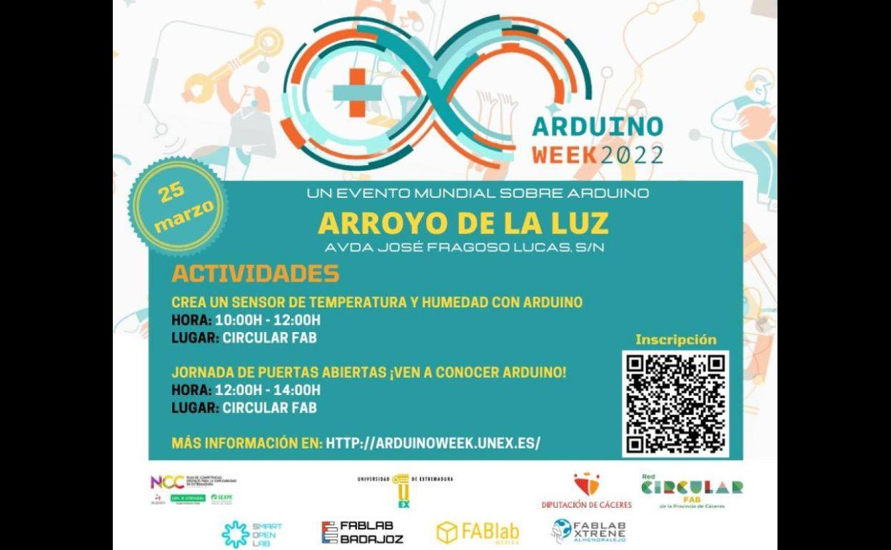Mañana llega la Arduino Week al Circular FAB de Arroyo de la Luz