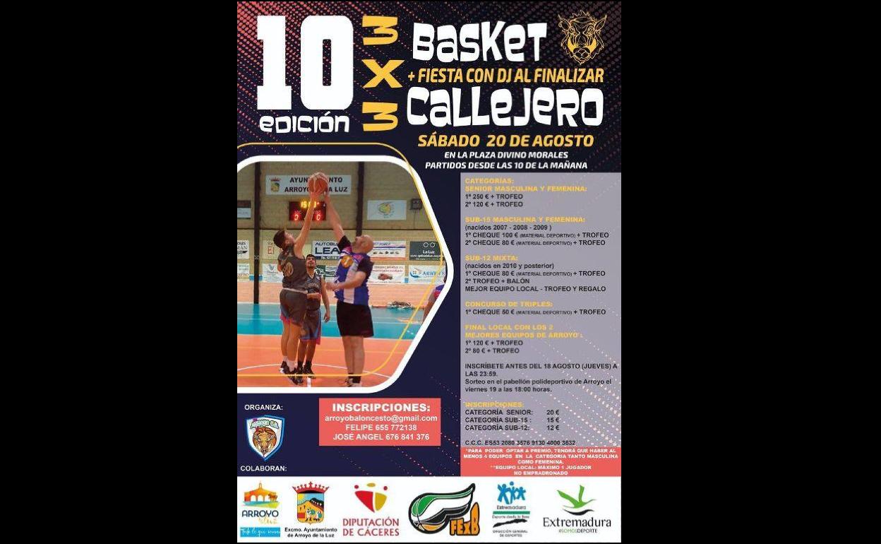 En agosto se celebra la décima edición del 3x3 Baloncesto Callejero
