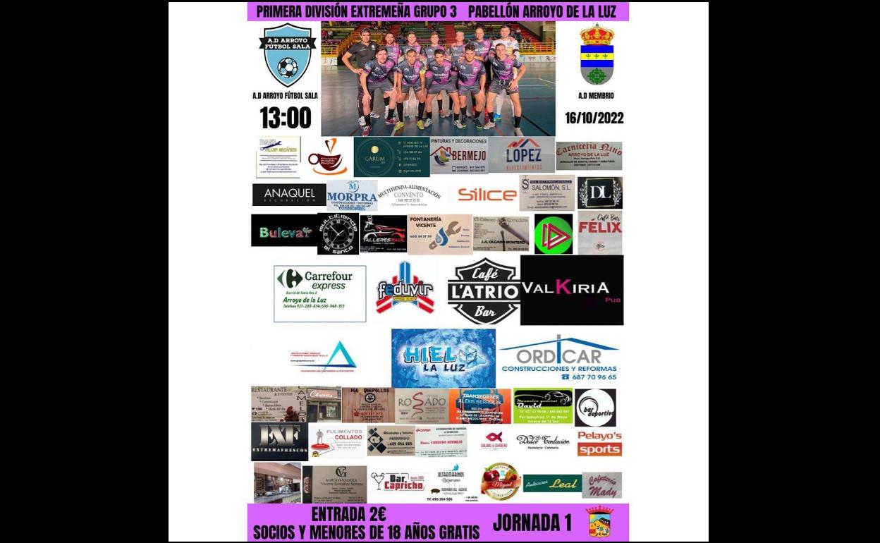El Arroyo FS enfrenta el primer partido de liga