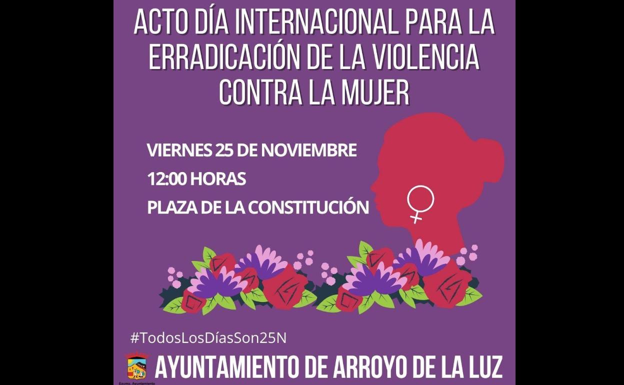 Arroyo se suma a los actos para la Eliminación de la Violencia contra las Mujeres