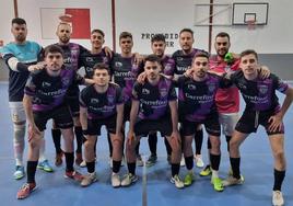 El equipo arroyano antes de comenzar el partido.