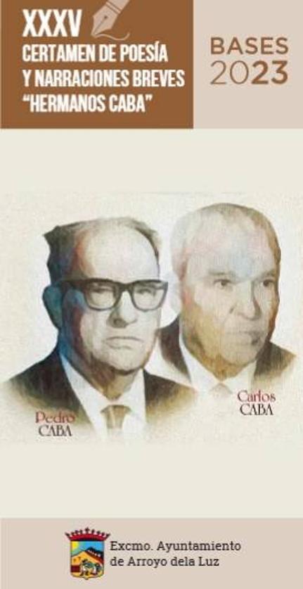 Publicadas las bases del Certamen de Poesía y Narraciones Breves 'Hermanos Caba'