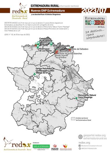 Imagen principal - La dehesa arroyana, entre otros entornos naturales de la Red Extremeña de Desarrollo Rural