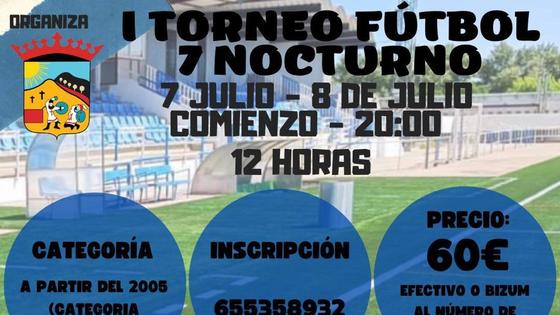 El I Torneo de Fútbol 7 Nocturno cambia de fecha