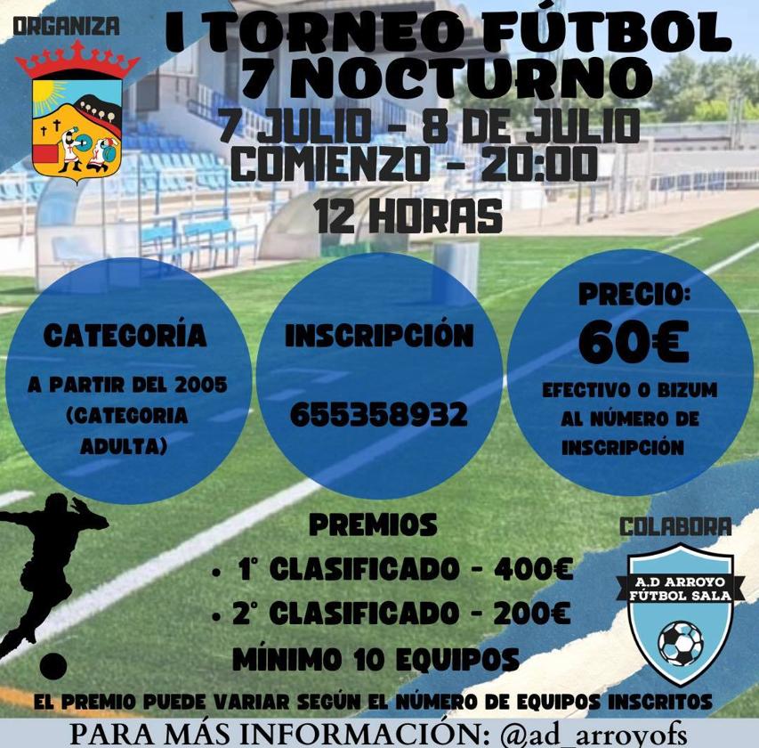 El I Torneo de Fútbol 7 Nocturno cambia de fecha
