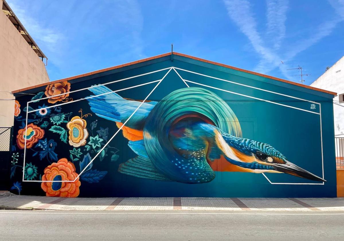 El mural del martín pescador ha entrado entre los 25 mejores del mundo del mes de mayo