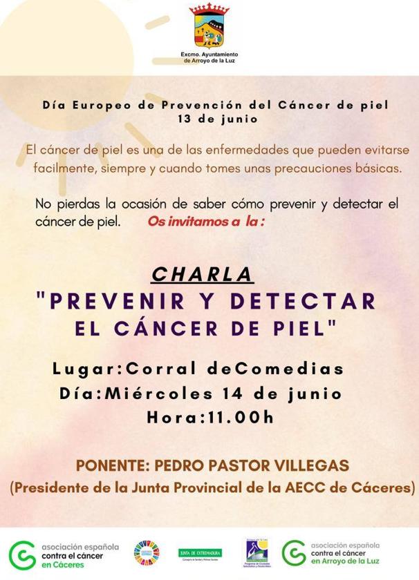 El Corral de Comedias acoge una charla sobre el cáncer de piel