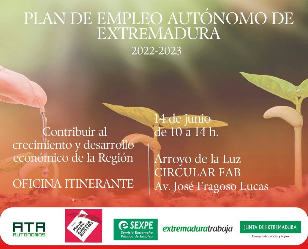 ATA da a conocer el Plan de empleo Autónomo de Extremadura en Arroyo de la Luz