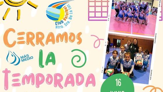 El club de voleibol se despide con una jornada de entrenamiento