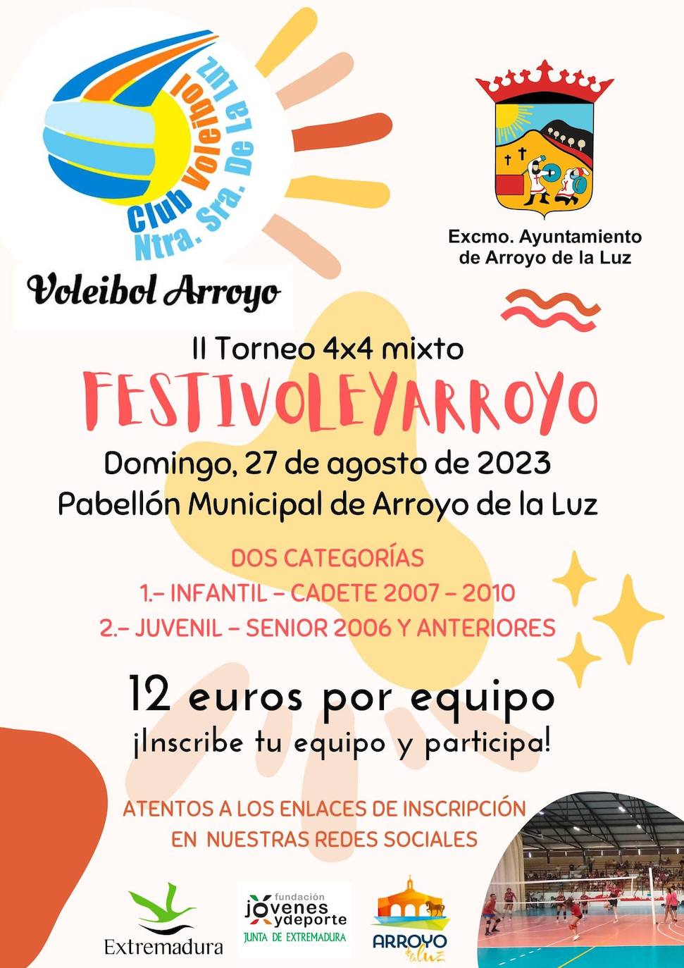 Este verano vuelve el 'Torno mixto FestiVoleiArroyo 4x4