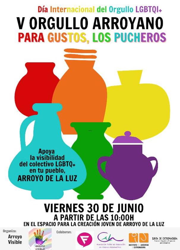 Arroyo Visible organiza varias actividades para celebrar el V Orgullo Arroyano