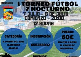 17 equipos participarán en el I Torneo Nocturno de Fútbol 7 de Arroyo de la Luz