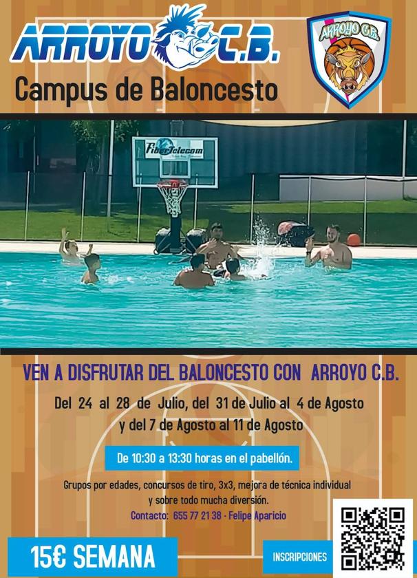 El club de baloncesto Arroyo CB organiza el Campus de Baloncesto