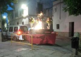 Llegada del santo a la parroquia de Ntra. Sra. de la Asunción.