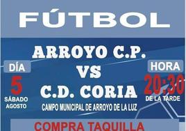 El Arroyo CP comienza la pretemporada frente al CD Coria