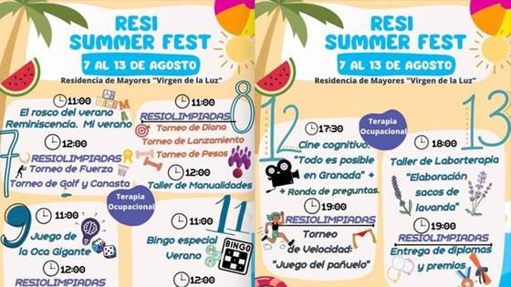 Las actividades del verano llegan a la Residencia de Mayores con el Resi Summer Fest