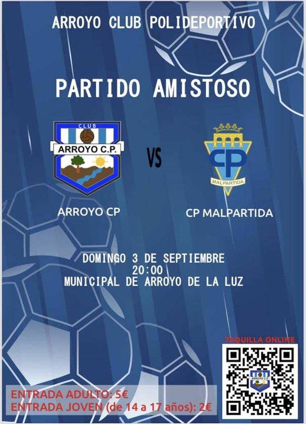 El Arroyo se enfrenta al Malpar en el último amistoso de la pretemporada