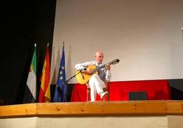 Ricardo Gallén en el Corral de Comedias de Arroyo de la Luz.