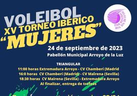 El Extremadura Arroyo se enfrentará al CV Chamberí y al CV Mairena en el Torneo Ibérico Mujeres
