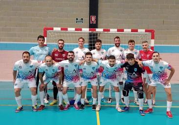 El equipo arroyano antes del comienzo del partido.
