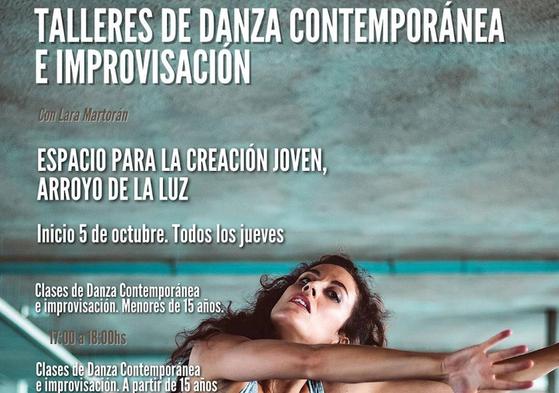 Talleres de Danza Contemporánea e Improvisación en el ECJ de Arroyo de la Luz