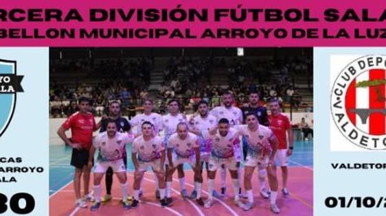 El Arroyo FS recibe al Valdetorres para la tercera jornada