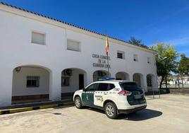Imagen del cuartel de la Guardia Civil de Santiago de Alcántara.