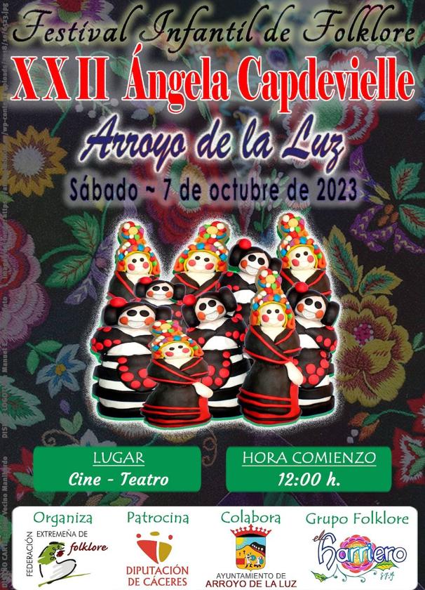 Arroyo de la Luz acoge el XXII Festival Infantil de Folklore Ángel Capdevielle