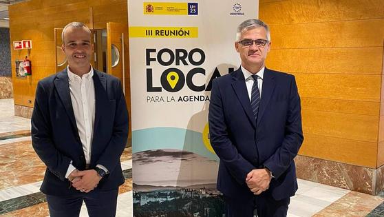 Carlos Caro, alcalde de Arroyo de la Luz, estuvo en el Foro Local para la Agenda Urbana Española