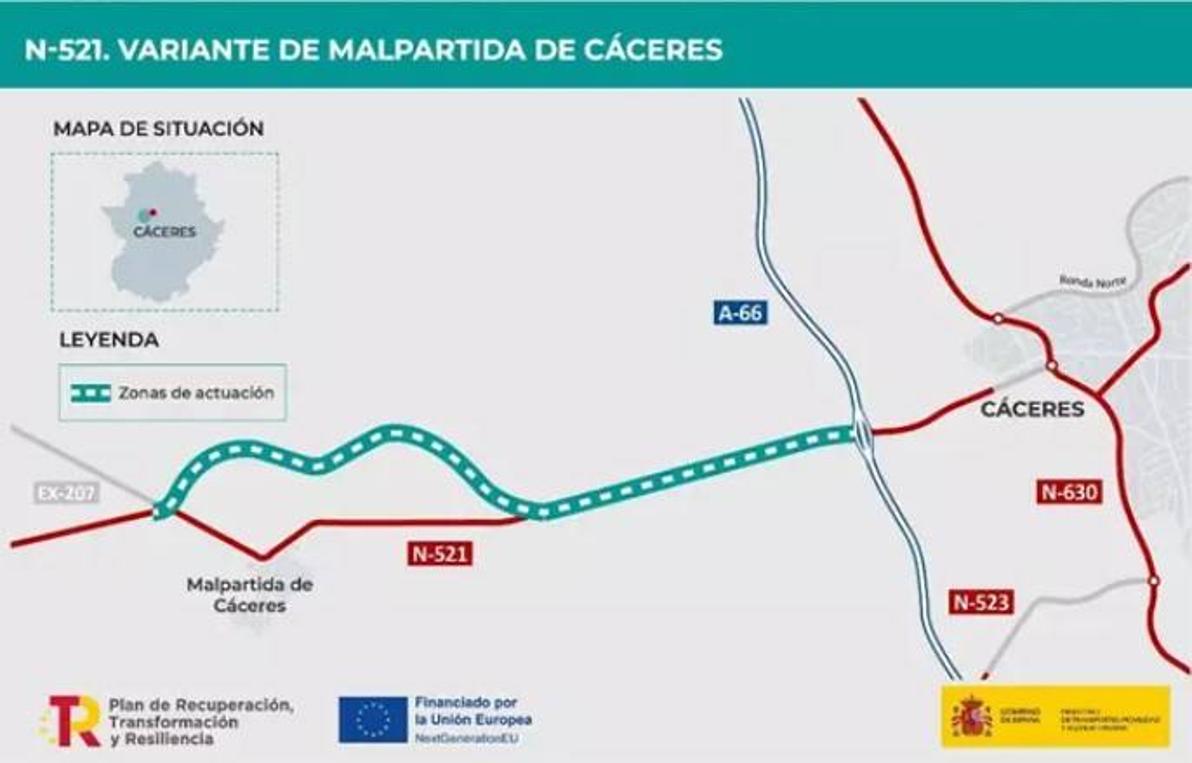 Imagen principal - El Ayuntamiento arroyano valora «muy positivamente» la construcción de la variante