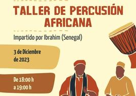 El ECJ acoge un taller de percusión africana