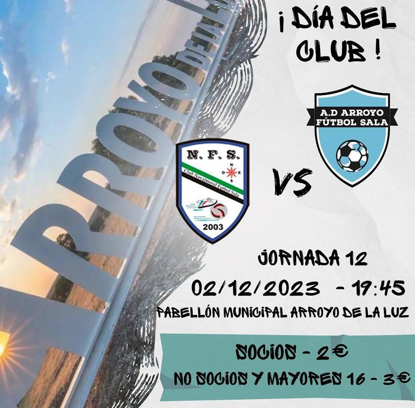 El Arroyo FS celebra el Día del Club recibiendo al Navalmoral FS