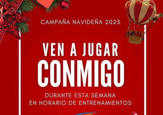 El club de voleibol despide el año entrenando con familiares y amigos
