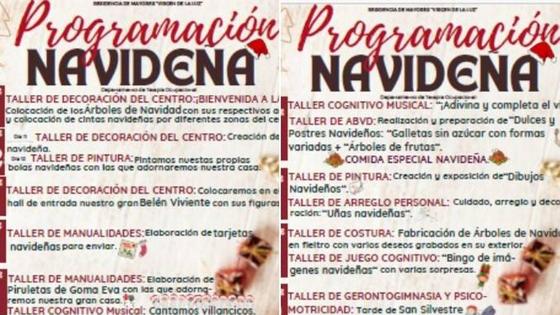 Los mayores de la Residencia Virgen de la Luz disfrutan de multitud de actividades por Navidad