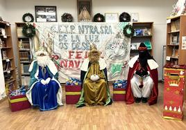 Los Reyes Magos visitan el colegio Nuestra Señora de la Luz
