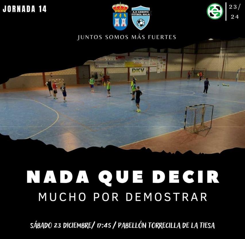 El Arroyo FS se desplaza hasta Torrecillas de la Tiesa para el último partido antes de Navidad