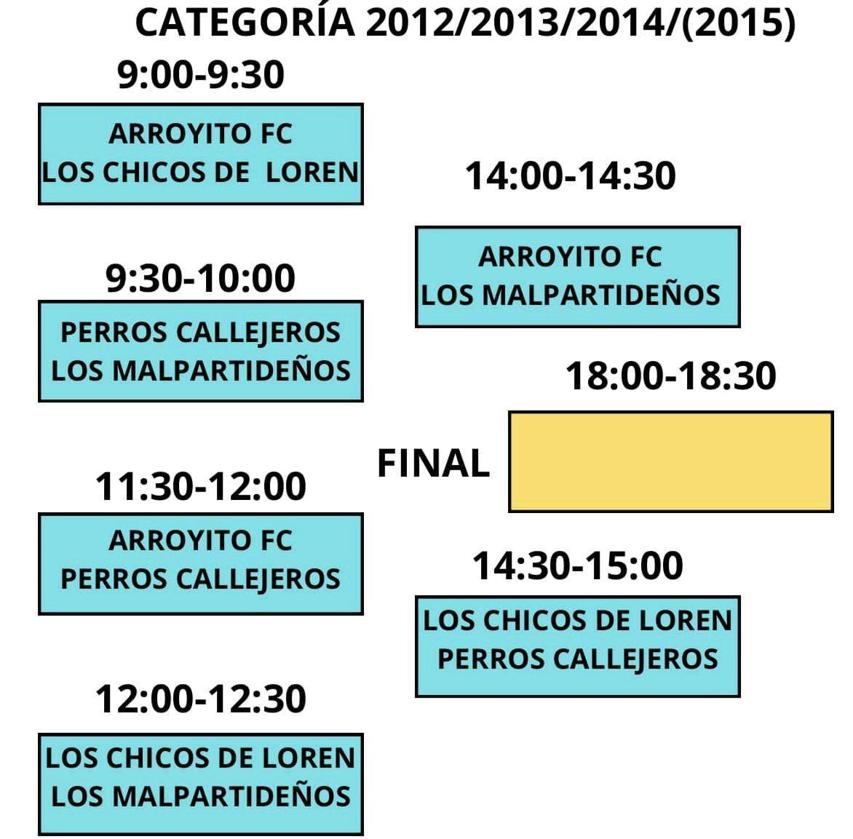 Imagen principal - Horarios del Torneo de Fútbol Sala Navideño