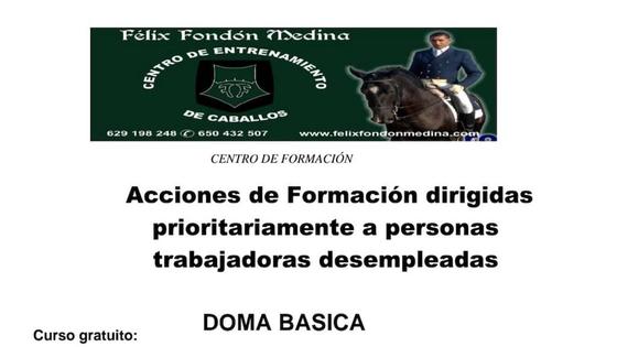 Inscripciones para el Curso de Doma Básica