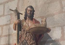 Foto de San Juan Bautista antes de comenzar los trabajos de restauración.