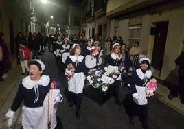 Uno de los grupos que participaron en el Entierro de la Sardina del pasado año 2023.