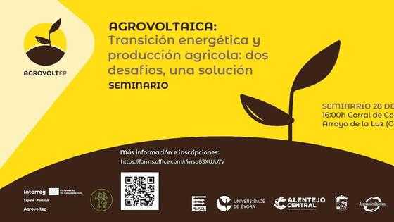 El Corral de Comedias de Arroyo de la Luz acoge el seminario Agrovoltep