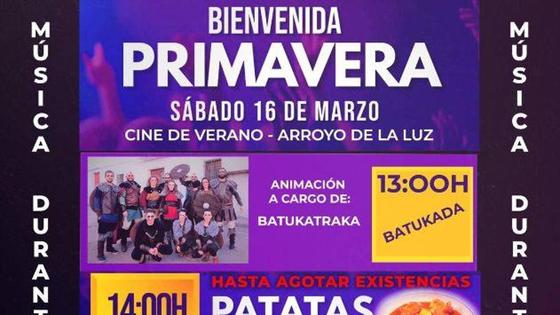 Arroyo de la Luz entrará en la nueva estación con la fiesta 'Bienvenida Primavera'