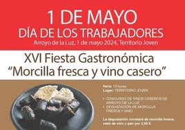 Arroyo de la Luz volverá a disfrutar de su fiesta de la Morcilla Fresca y el Vino Casero